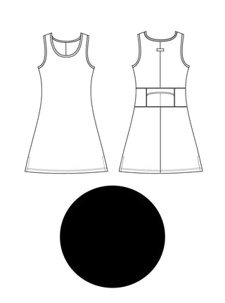 X-Dress Nuu-Muu Scoop pocket exercise dress, running dress, travel dress, athletic dress. 