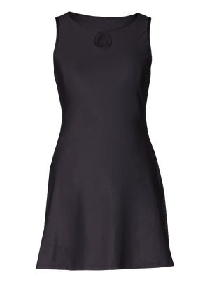 Black travel dress with pockets best sale